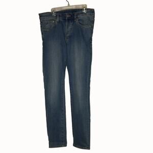 H&M Women's Skinny Jeans Low Waist Medium Wash Denim Solid Blue Size 32/32
